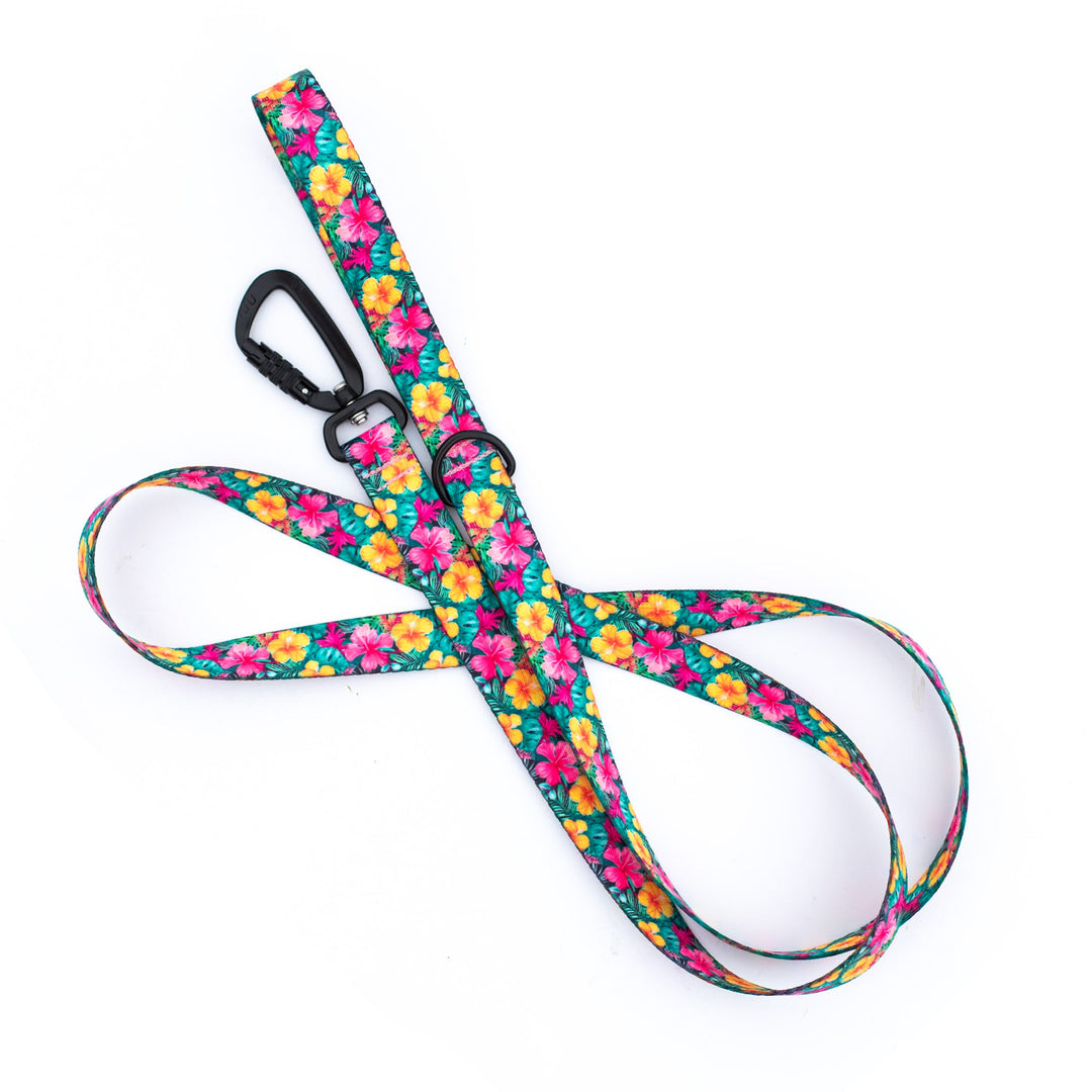 Hawaiian Floral Dog Leash | SeaFlower Co