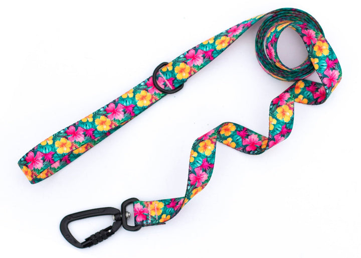 Hawaiian Floral Dog Leash | SeaFlower Co