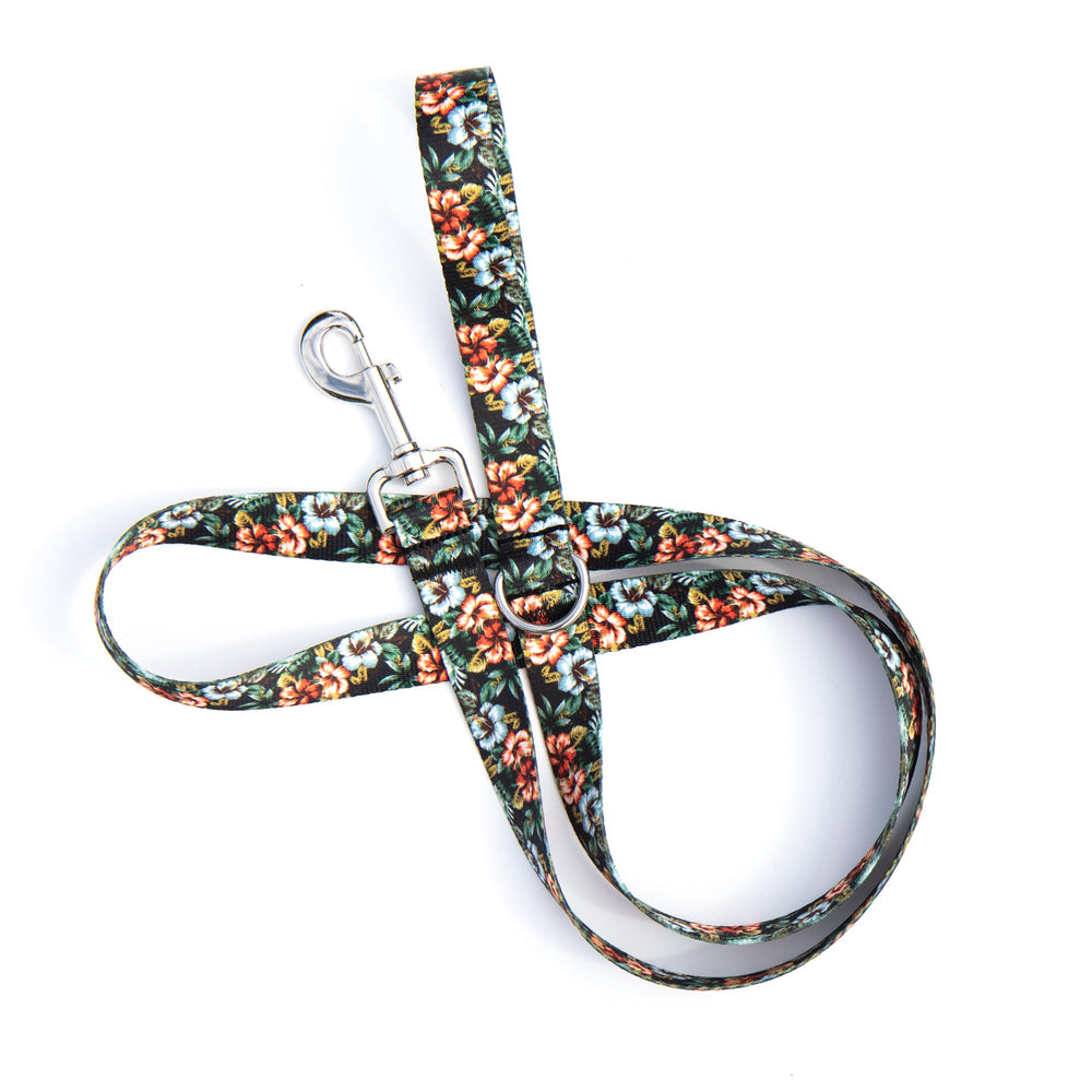 Hawaiian Floral Dog Leash | SeaFlower Co