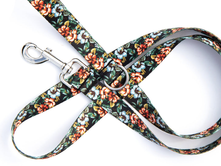 Hawaiian Floral Dog Leash | SeaFlower Co