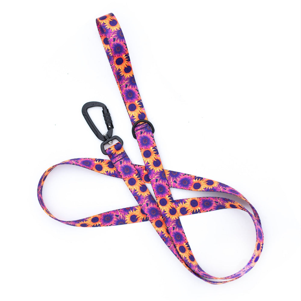 Purple Sunflower Dog Leash | SeaFlower Co