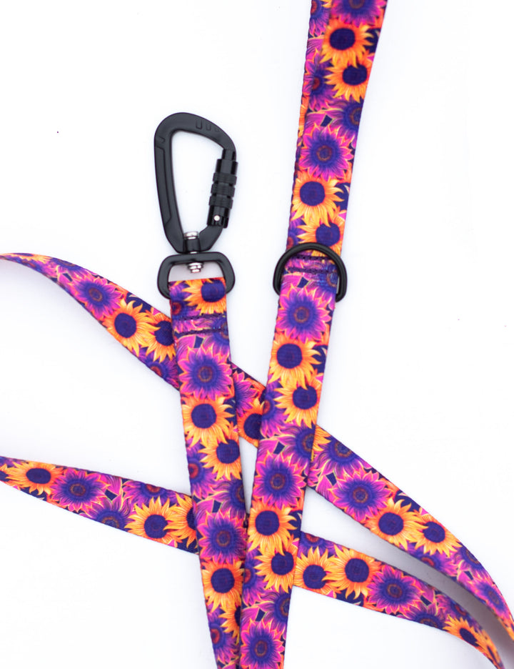 Purple Sunflower Dog Leash | SeaFlower Co
