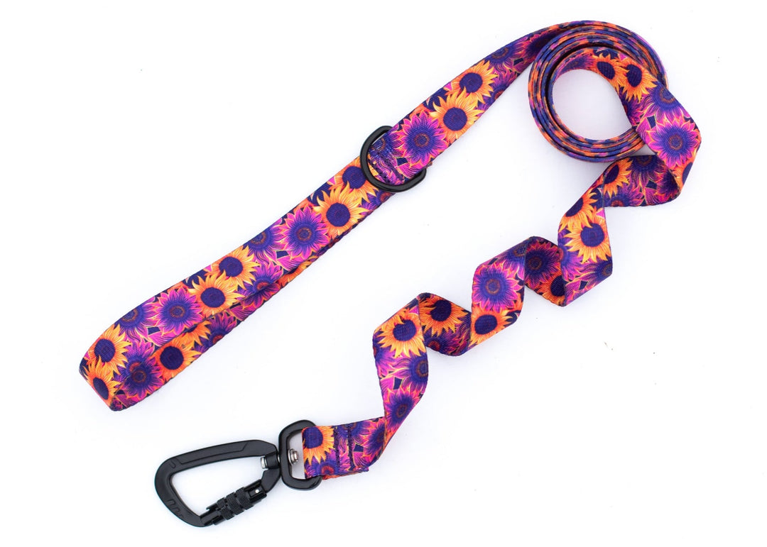 Purple Sunflower Dog Leash | SeaFlower Co
