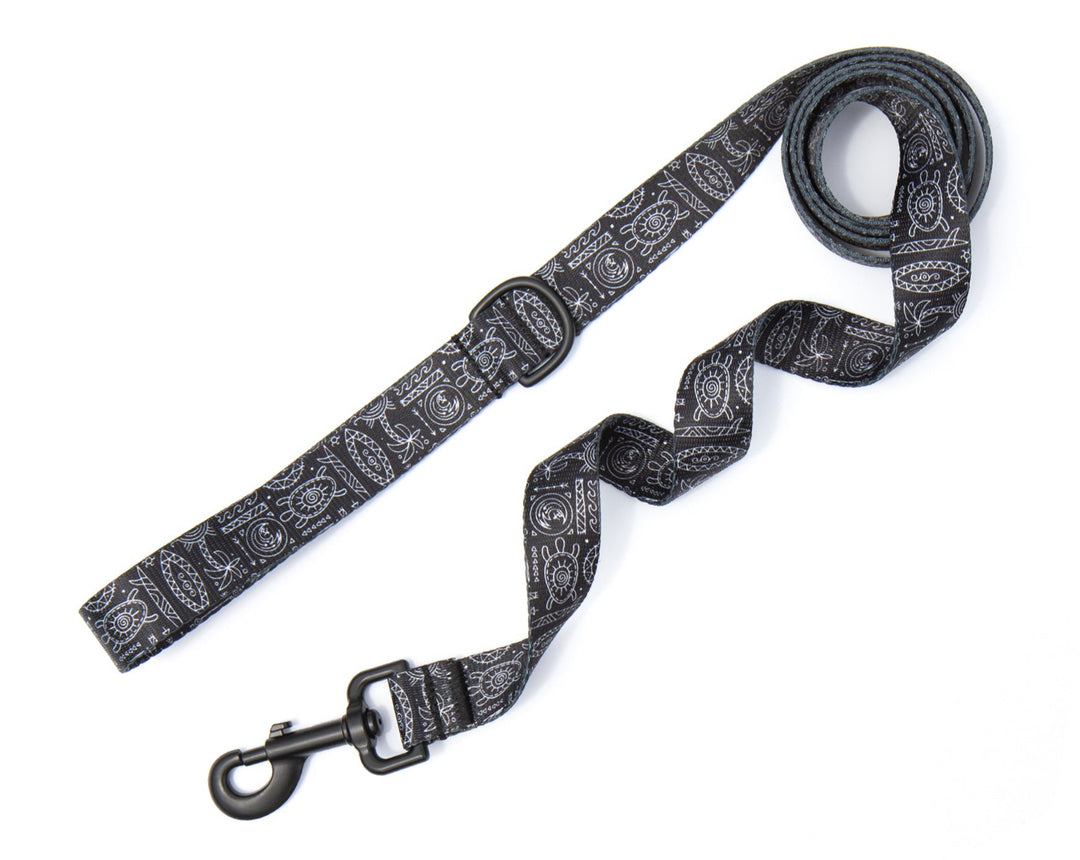 Black Tribal Dog Leash