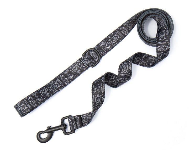 Black Tribal Dog Leash