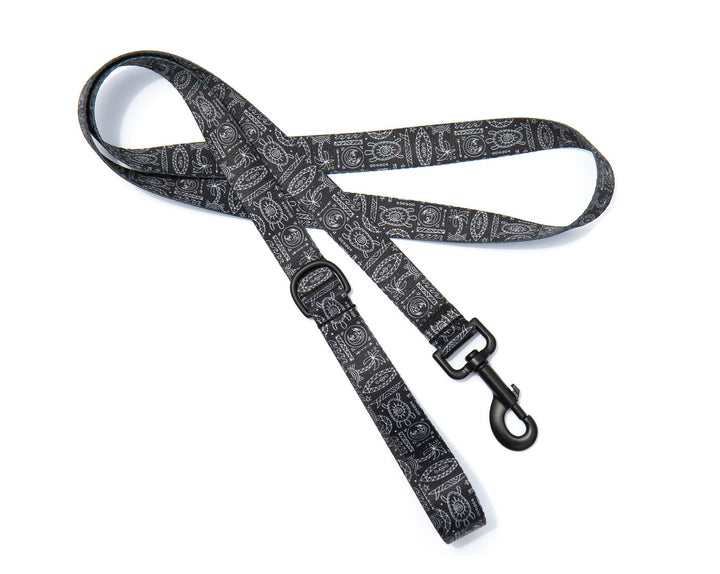 Black Tribal Dog Leash