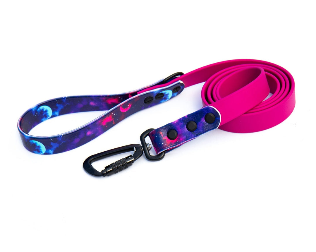 Galaxy Waterproof Dog Leash With Auto-Locking Carabiner
