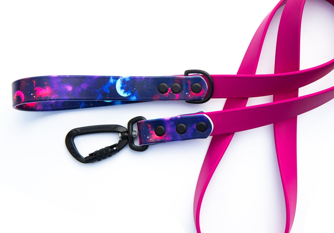 Galaxy Waterproof Dog Leash With Auto-Locking Carabiner