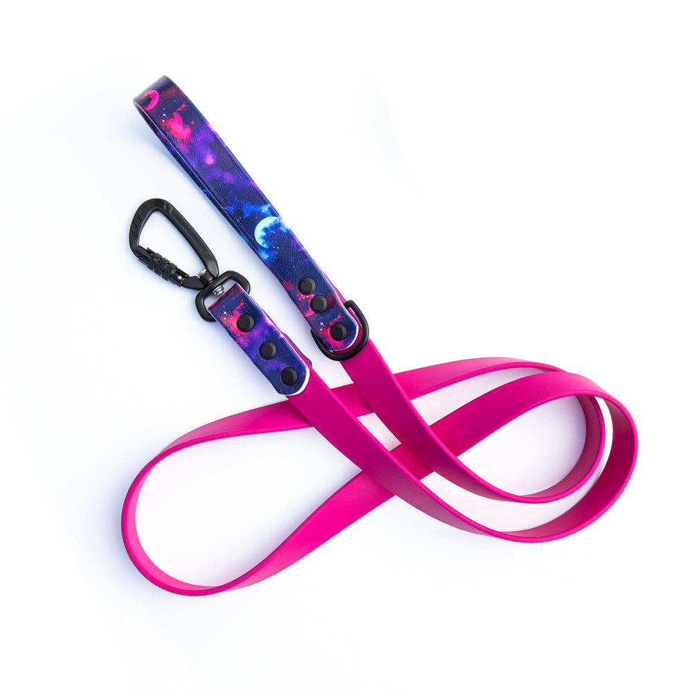 Galaxy Waterproof Dog Leash With Auto-Locking Carabiner