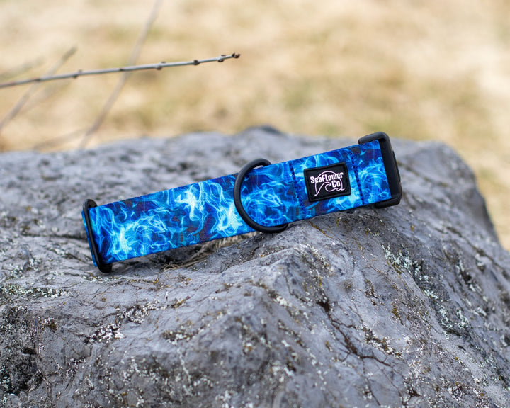 Blue Smoke Dog Collar | SeaFlower Co