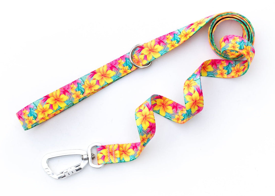Hawaiian Floral Dog Leash | SeaFlower Co