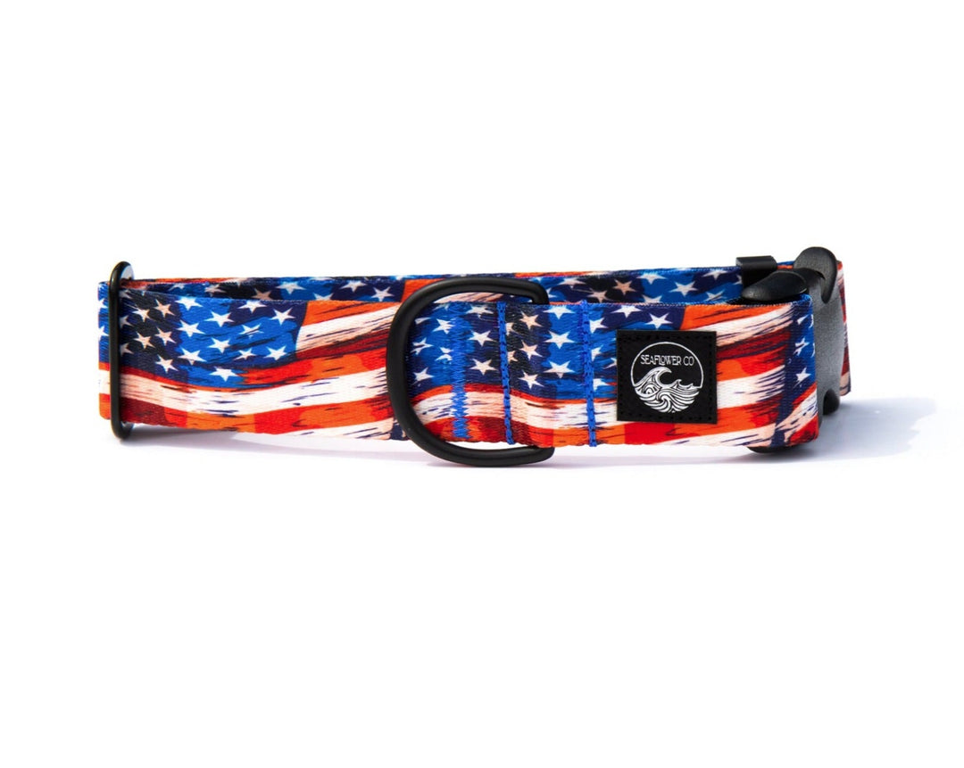 American Flags Dog Collar | SeaFlower Co