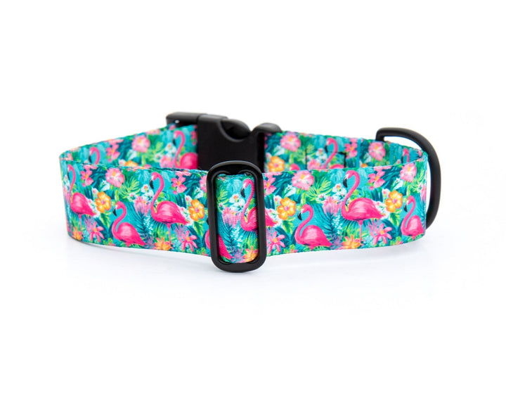 Flamingo Summer Dog Collar | SeaFlower Co