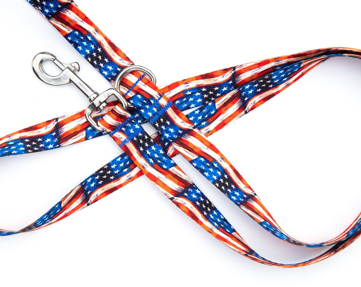 American Flags Dog Leash | SeaFlower Co