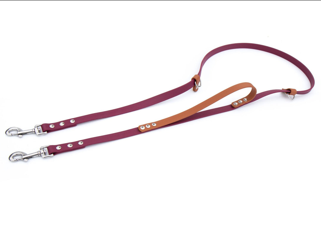 Hands Free/Multi-Purpose BioThane® Waterproof Leash With Traffic Handle