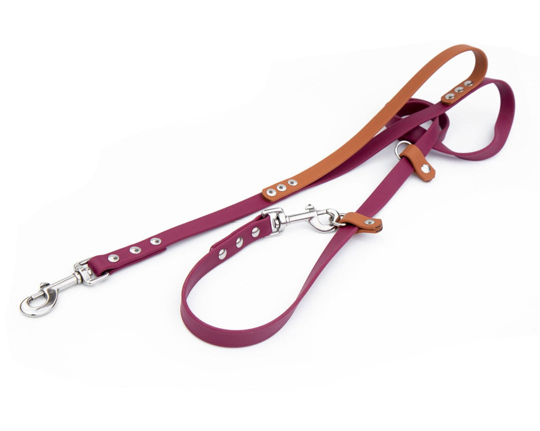 Hands Free/Multi-Purpose BioThane® Waterproof Leash With Traffic Handle