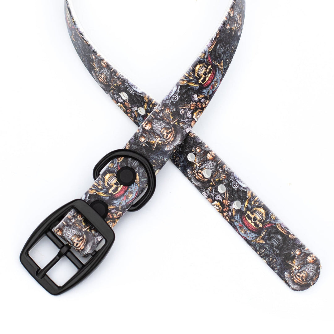 Pirates BioThane Dog Collar | SeaFlower Co