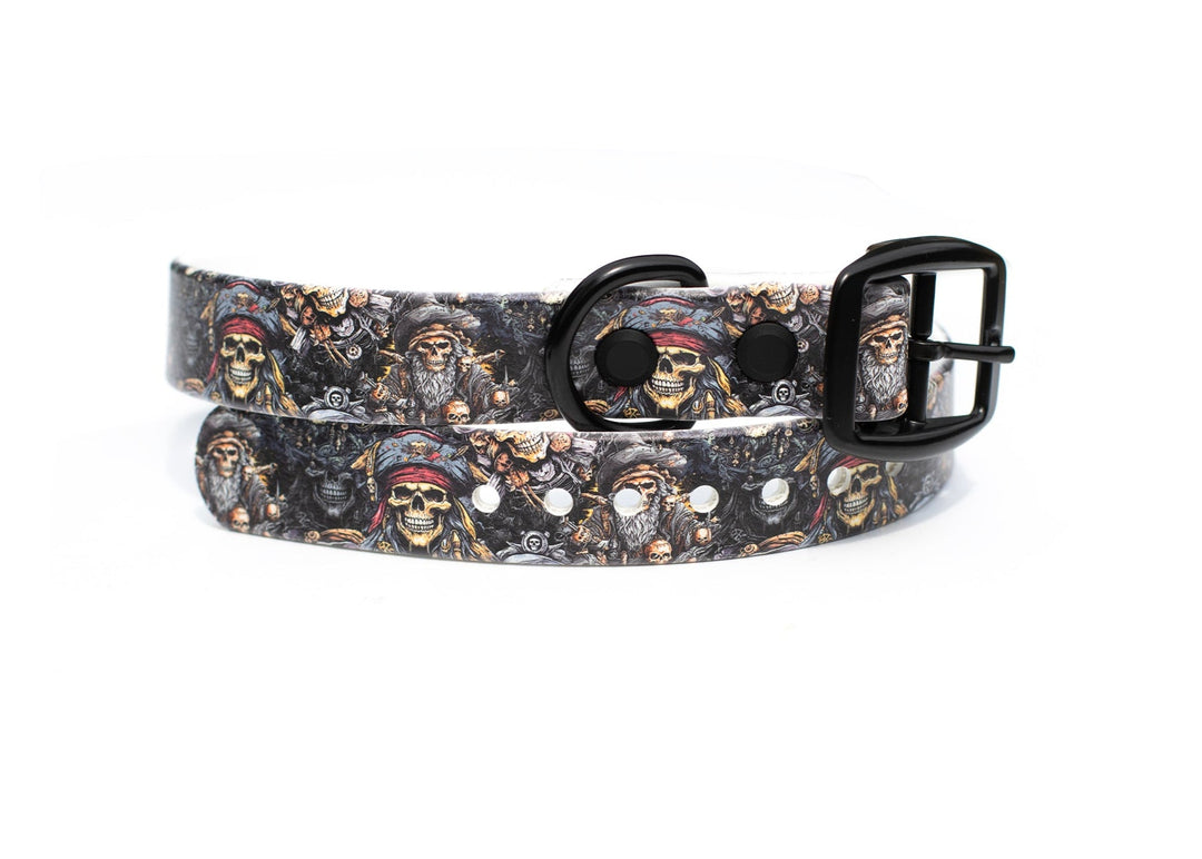 Pirates BioThane Dog Collar | SeaFlower Co