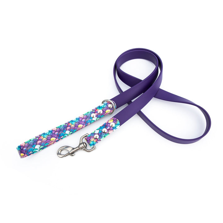 Mermaid Scales BioThane Leash | SeaFlower Co