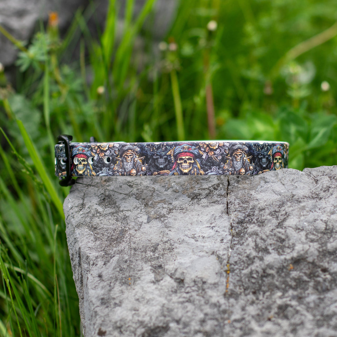 Pirates BioThane Dog Collar | SeaFlower Co