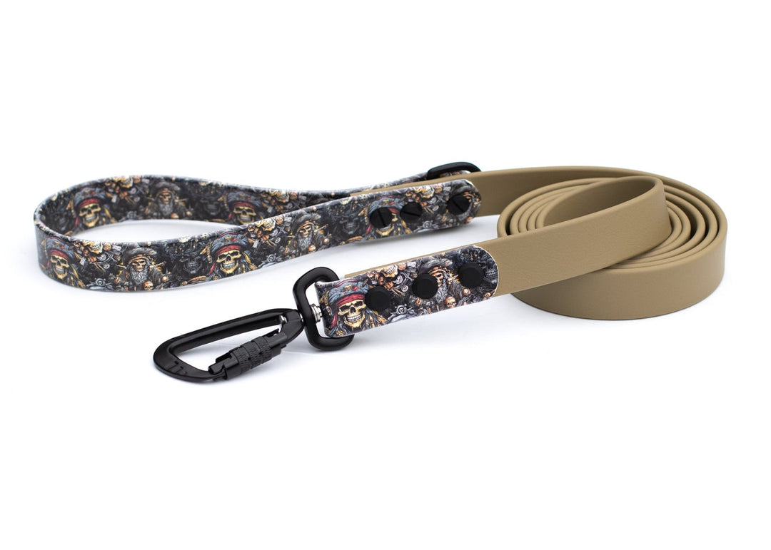 Pirates BioThane® Pet Leash | Waterproof UV Printed BioThane Dog Gear