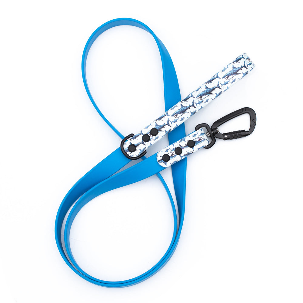 Great White Shark UV printed BioThane® Leash | Waterproof Dog Gear