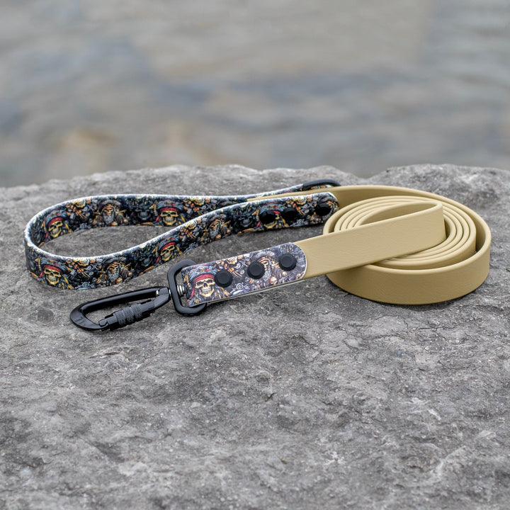 Pirates BioThane® Pet Leash | Waterproof UV Printed BioThane Dog Gear