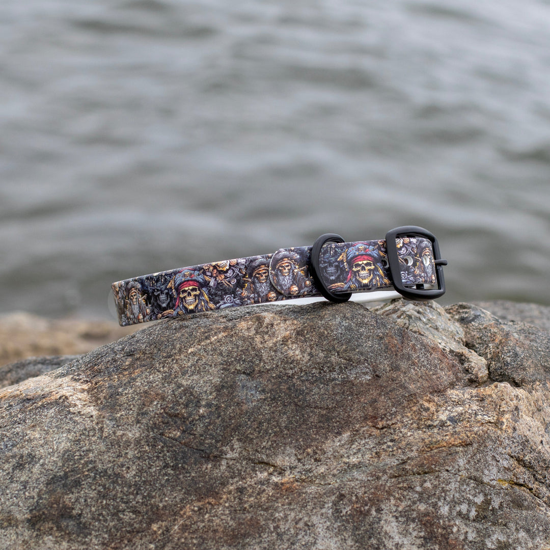 Pirates BioThane Dog Collar | SeaFlower Co