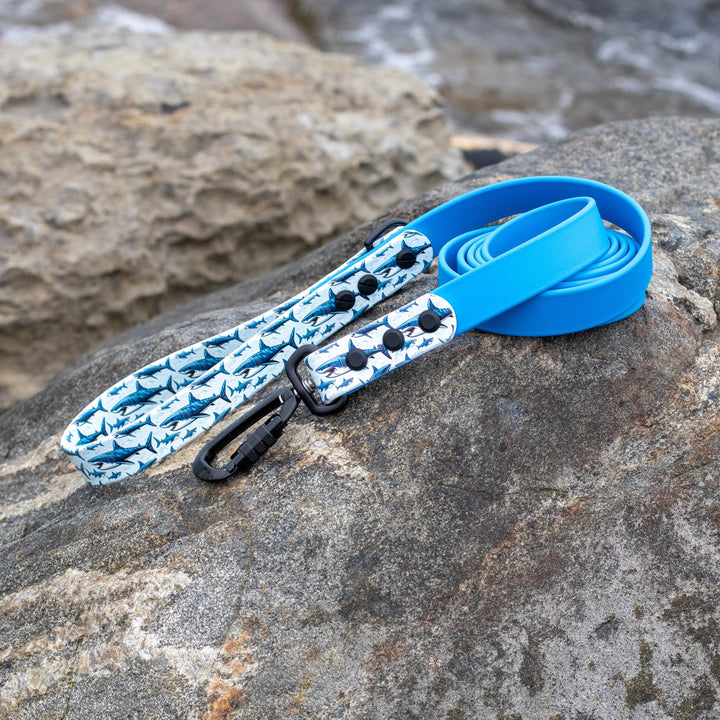 Great White Shark UV printed BioThane® Leash | Waterproof Dog Gear