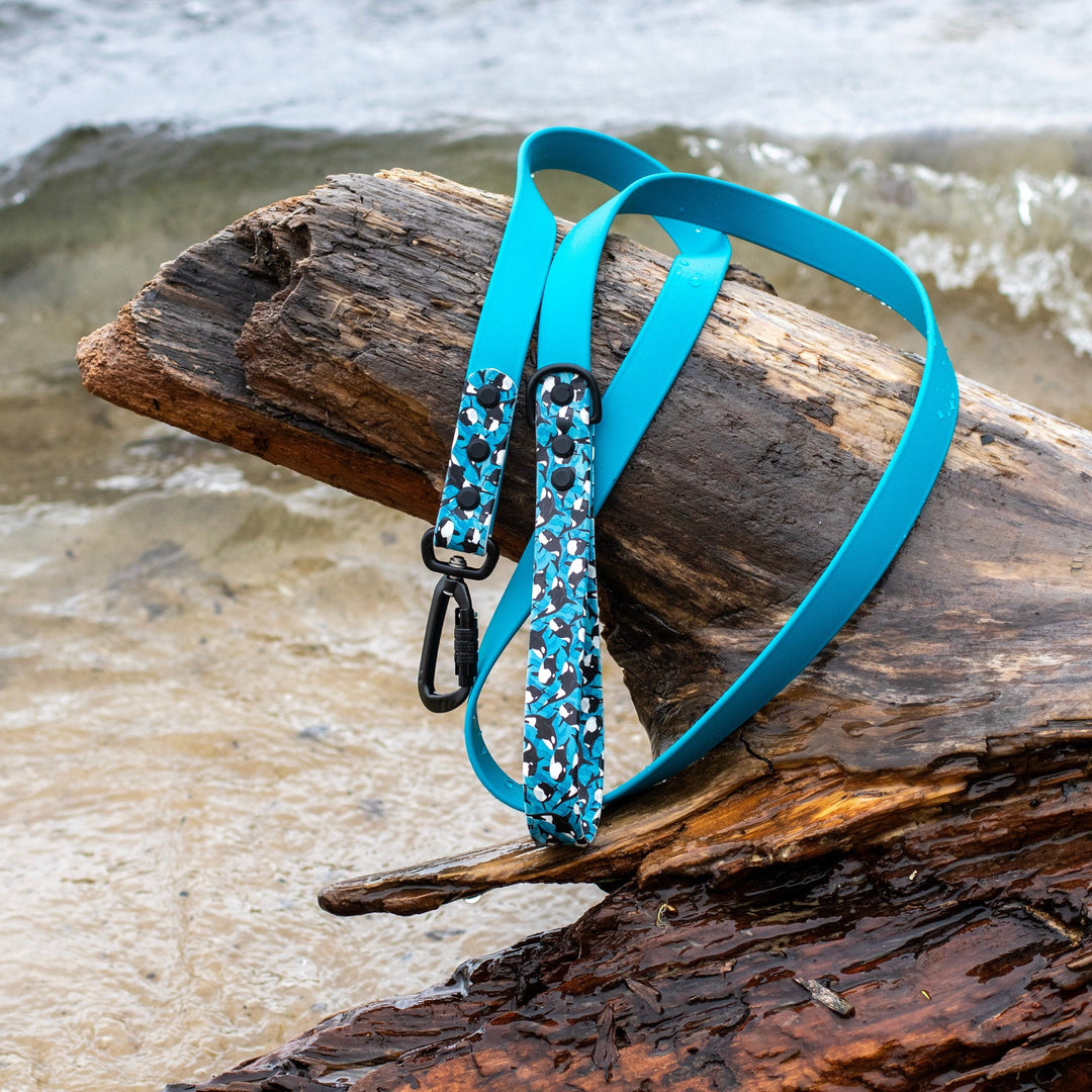 Orca UV printed BioThane® Dog Leash | Waterproof Dog Gear | SeaFlower Co