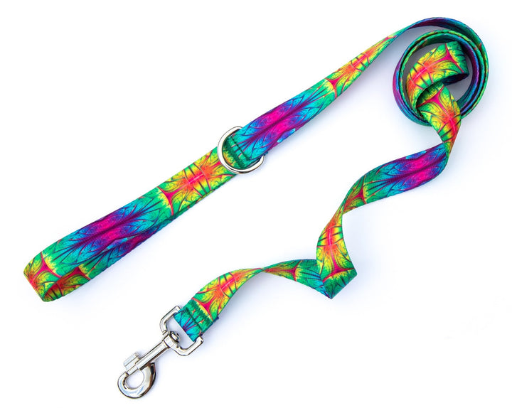 Green Abstract Dog Leash | SeaFlower Co