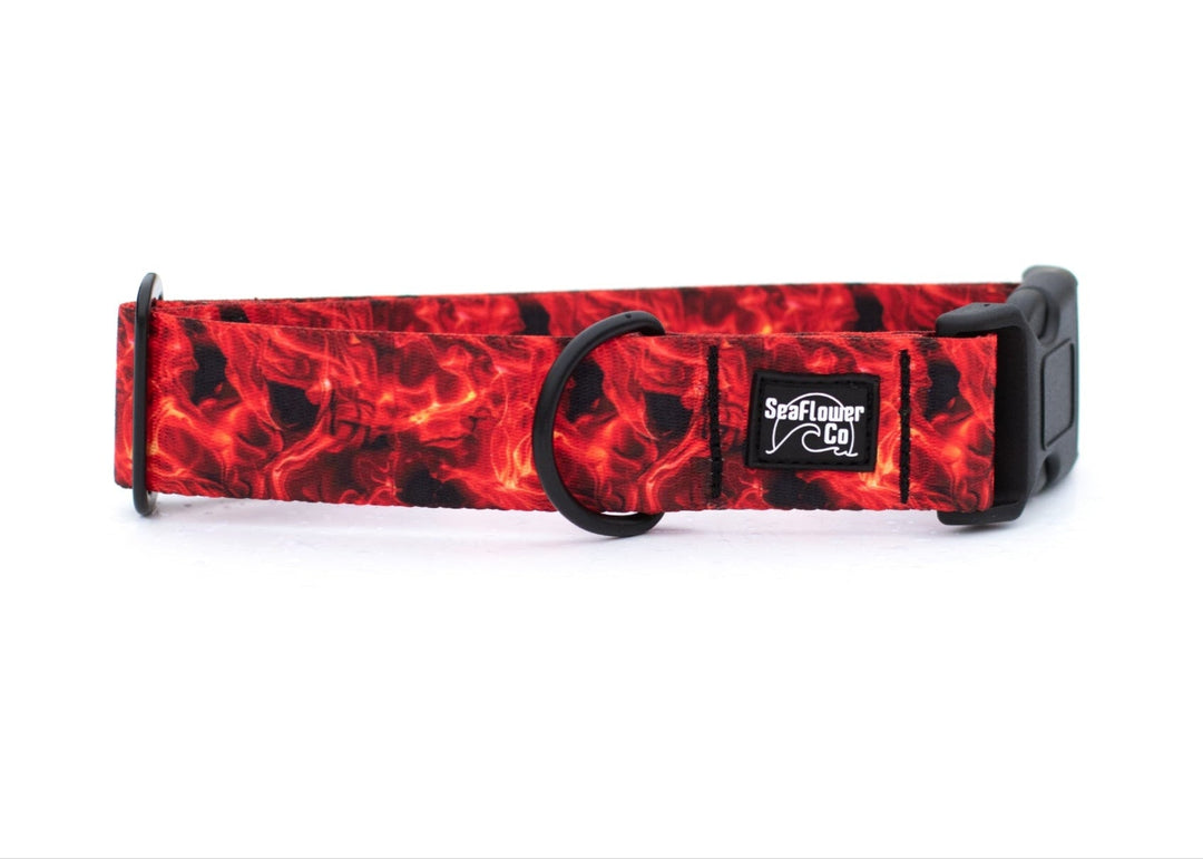 Red Smoke Dog Collar | Durable Pet Collar