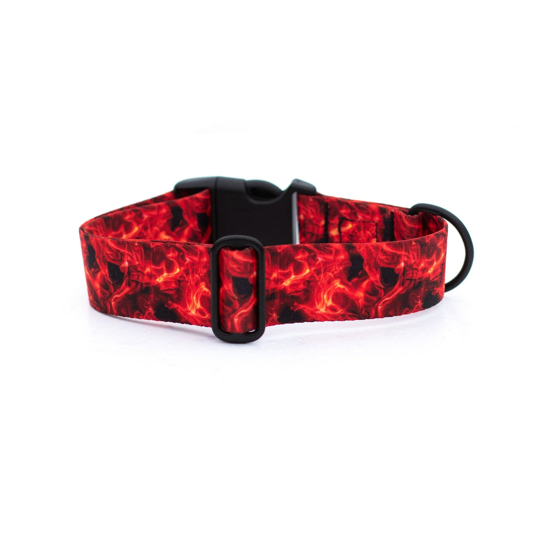 Red Smoke Dog Collar | Durable Pet Collar