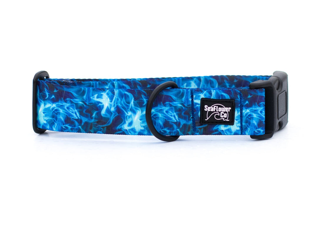Blue Smoke Dog Collar | SeaFlower Co