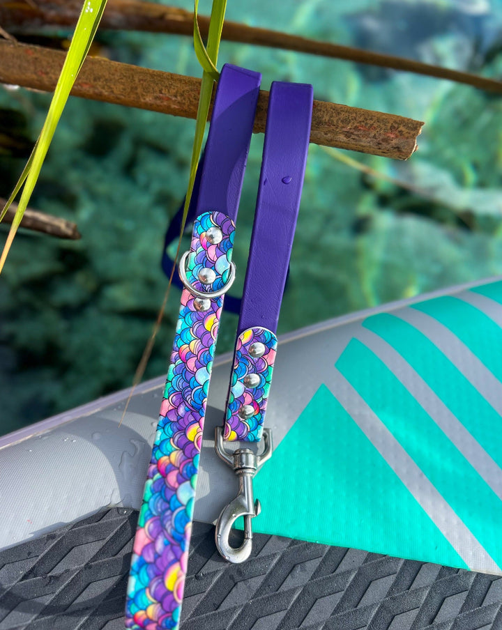 Mermaid Scales Waterproof Leash | SeaFlower Co