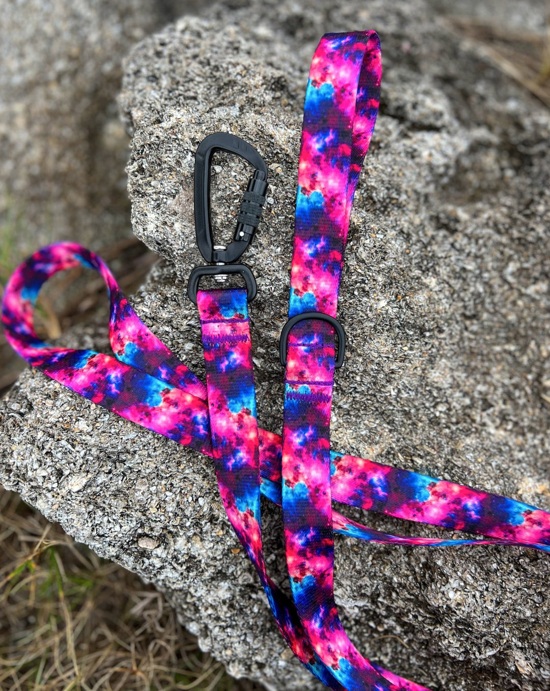 Galaxy Dog Leash With Auto-Locking Carabiner