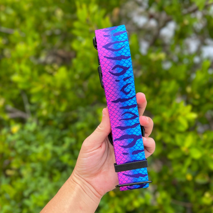 Purple Mackerel Dog Collar | SeaFlower Co
