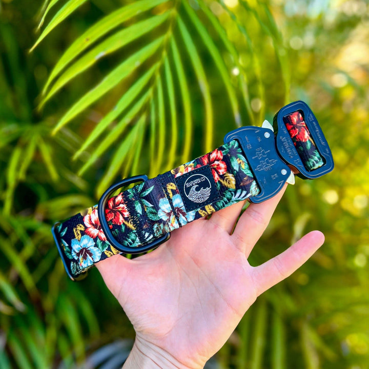 Hawaiian Floral Dog Collar | SeaFlower Co
