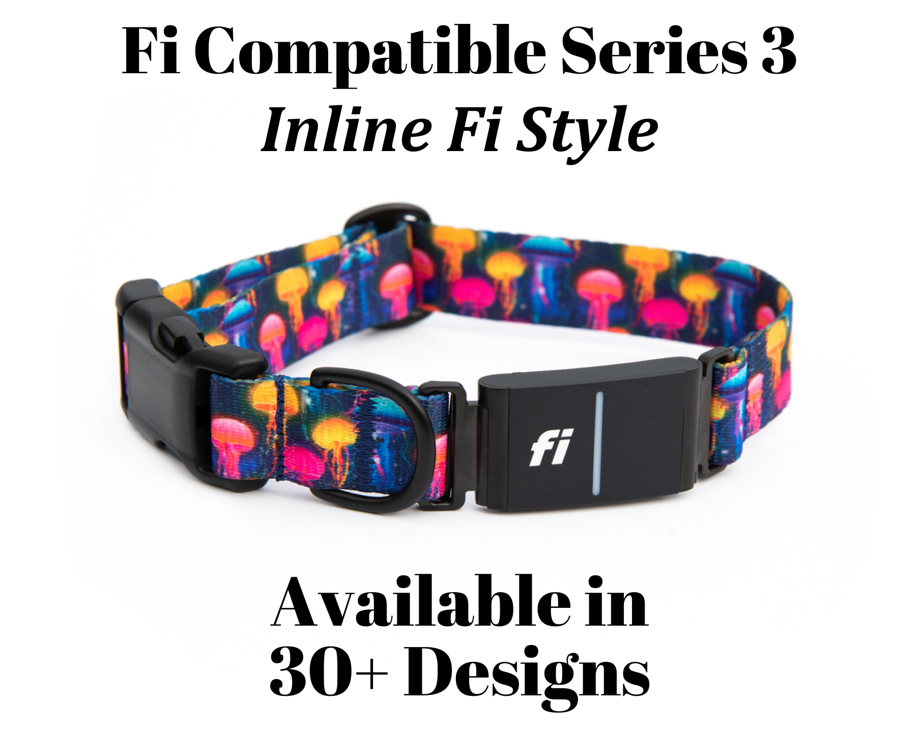 Cookies & Co.  Fi Compatible Seamless Custom Slip Dog Collar