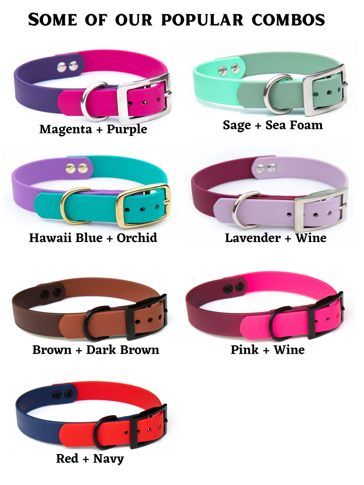 Two-Toned BioThane® Collars