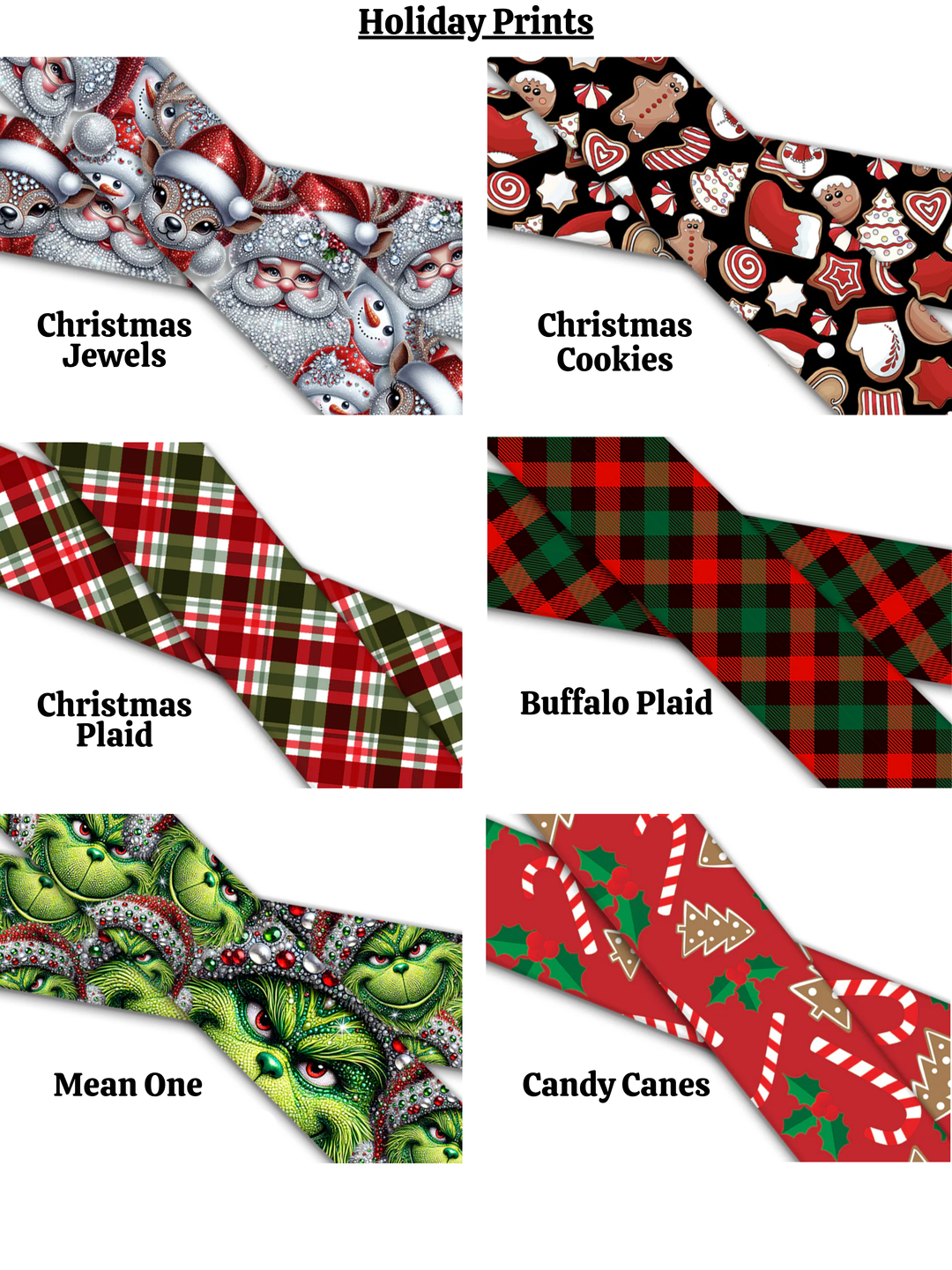 Holiday Themed BioThane® Collar With Quick Release Buckle