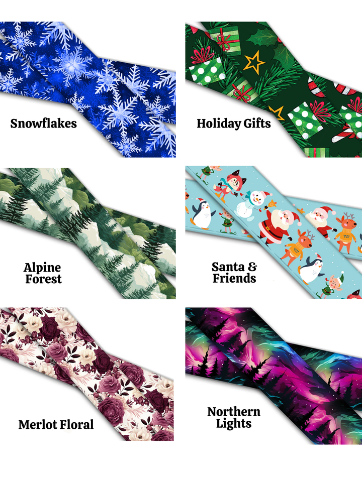 Holiday Themed BioThane® Collar With Quick Release Buckle