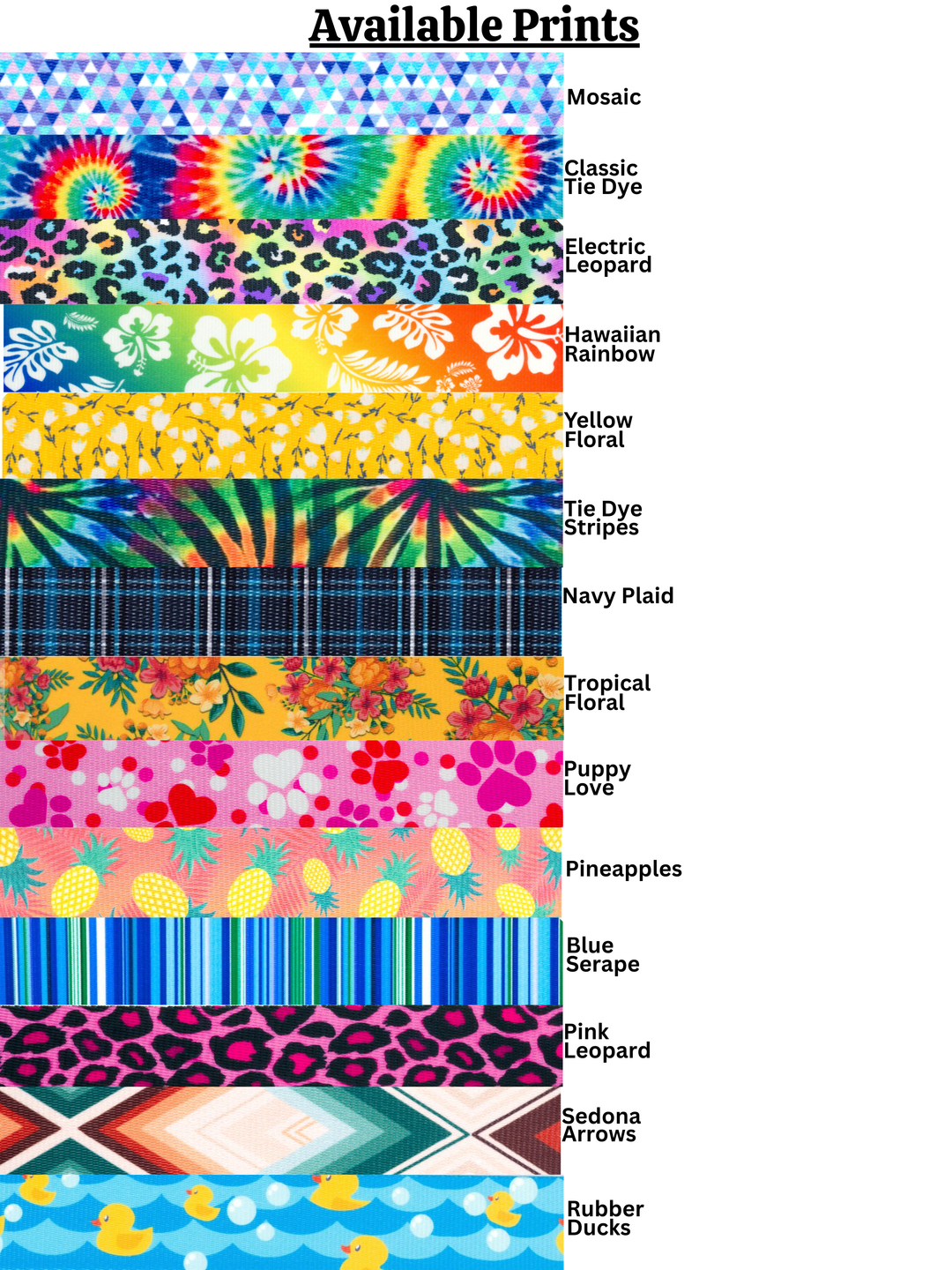 Mini &amp; Extra Small Collars | Available In 25+ Patterns