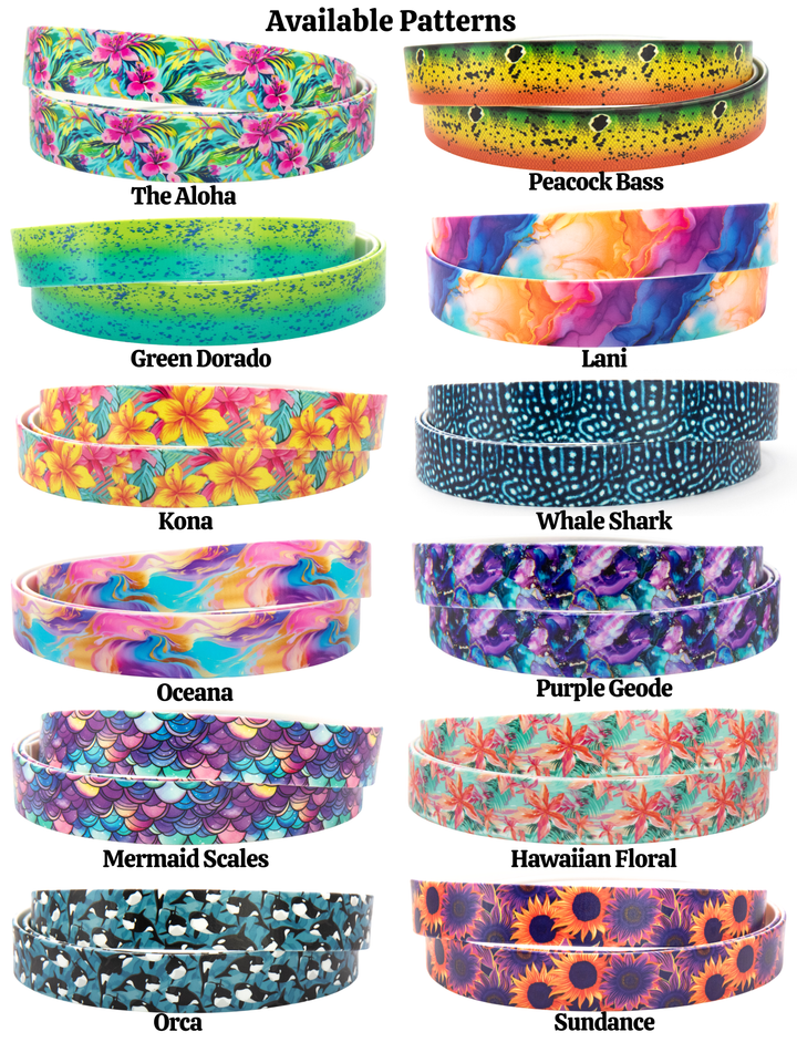 UV-Printed BioThane® Leash With Traffic Handle | Pick Your Pattern