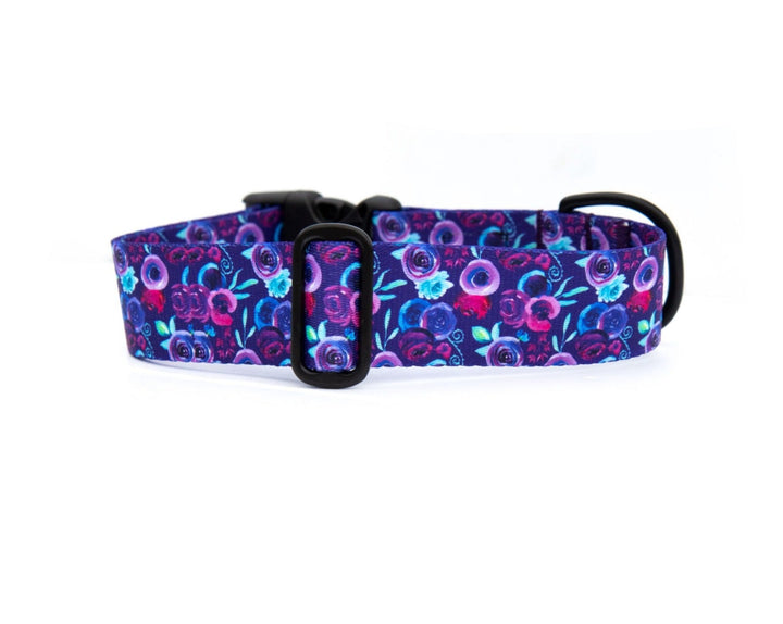 Purple floral dog collar | SeaFlower Co