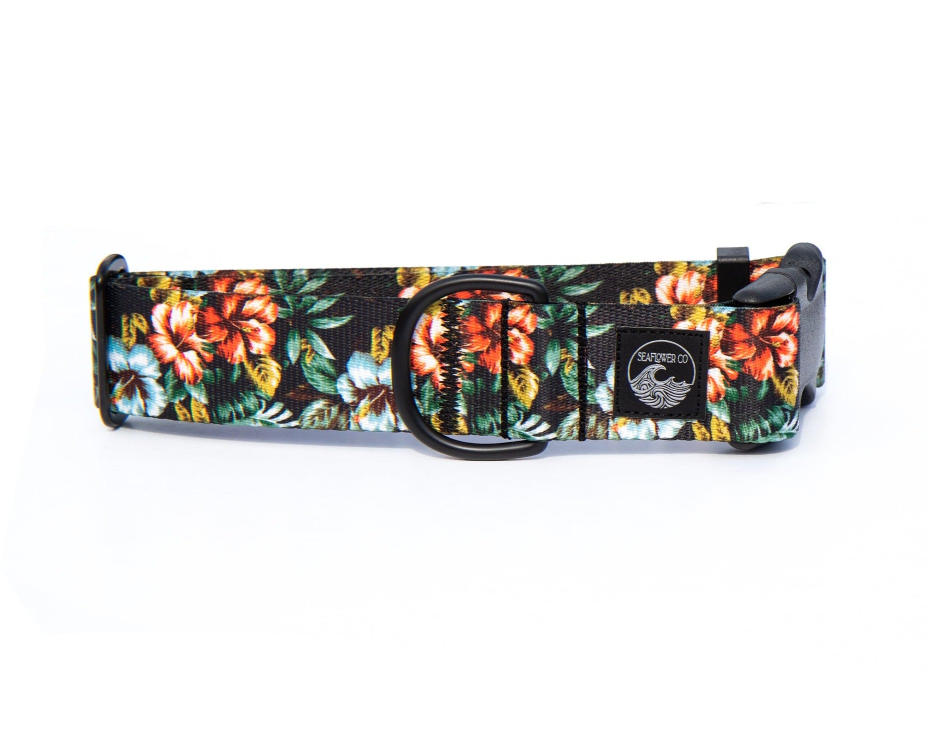 Black floral dog clearance collar