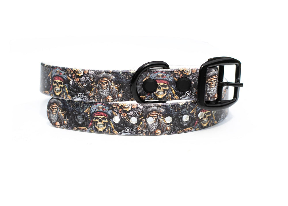 Pirates BioThane Dog Collar | SeaFlower Co