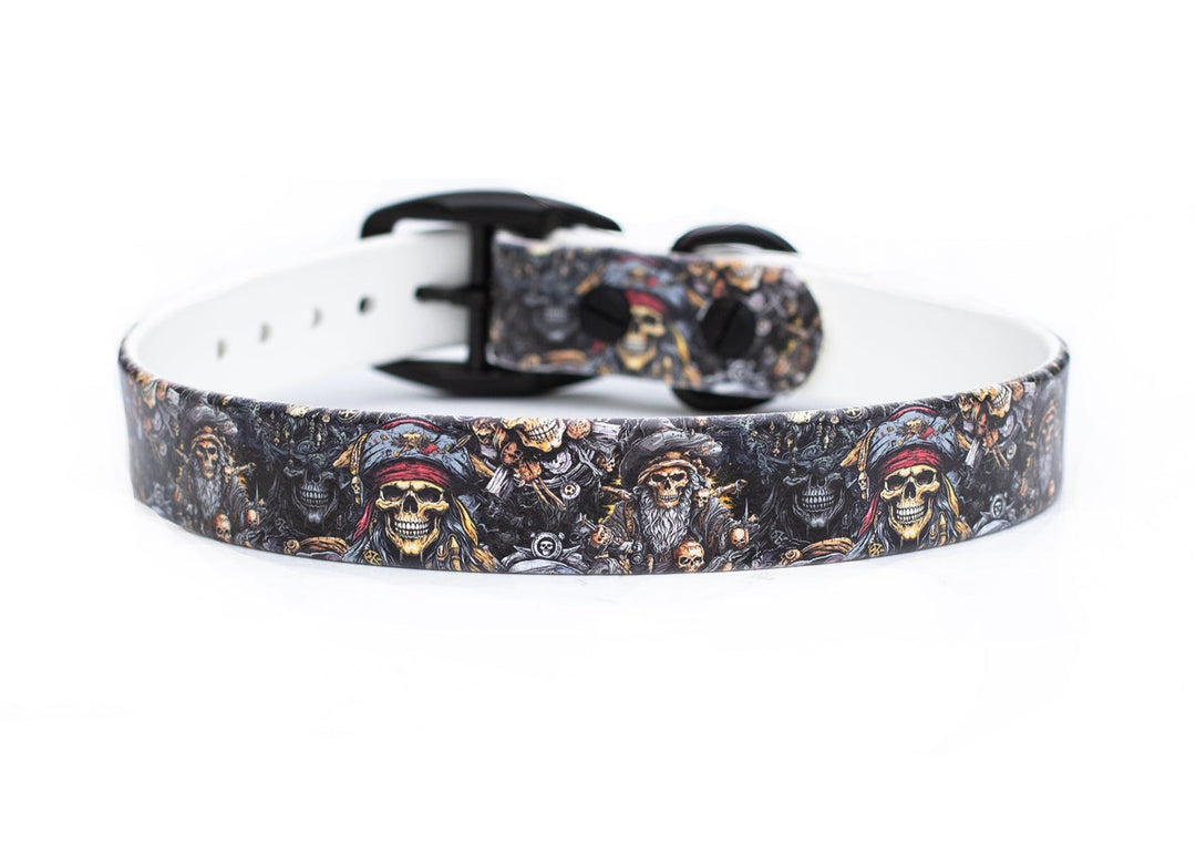 Pirates BioThane Dog Collar | SeaFlower Co
