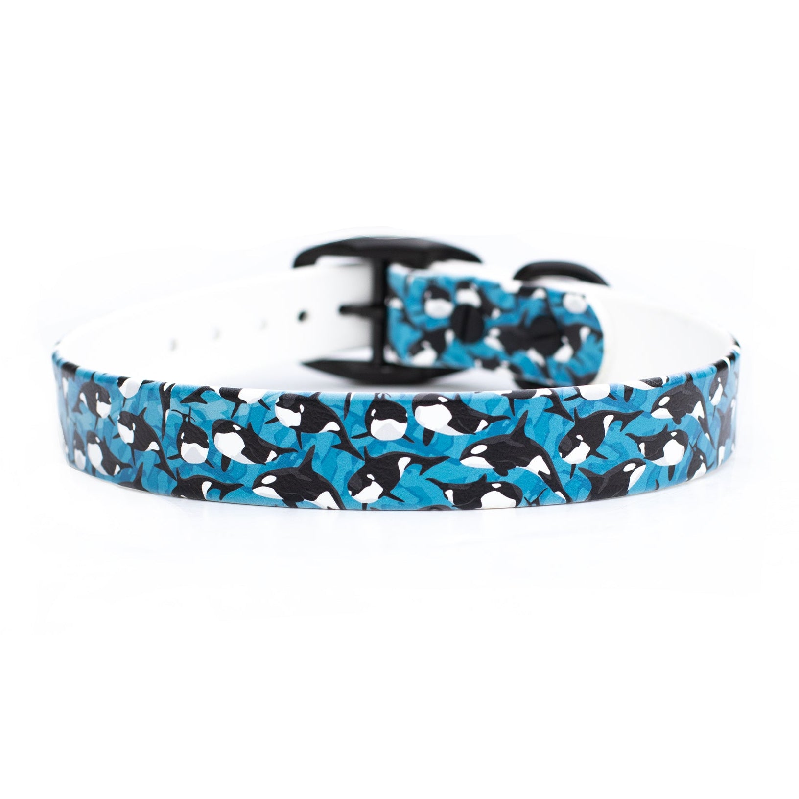 Orca Patterned BioThane® Collar | Waterproof Dog Gear | SeaFlower Co ...
