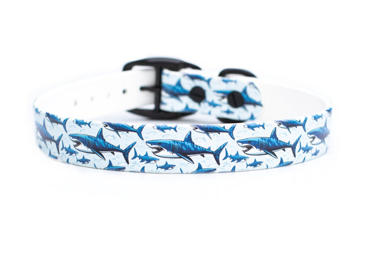 Great White Shark BioThane® Dog Collar | Waterproof Dog Gear